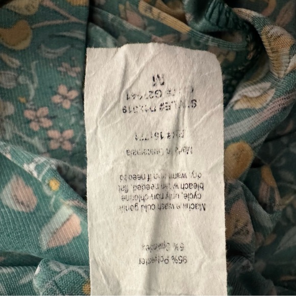 Kaileigh Teal Floral Mini Dress - Picture 10 of 10